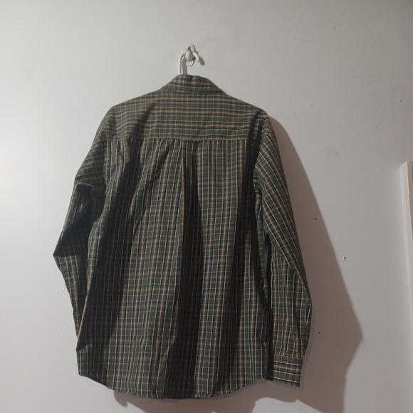 Ivy Crew Mens Large Button Down Olive Green And Navy Shirt Pre Owned - Picture 2 of 7